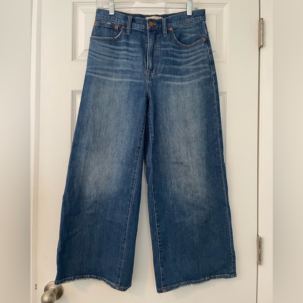 Madewell Women's Blue Flare & Wide Leg Jeans